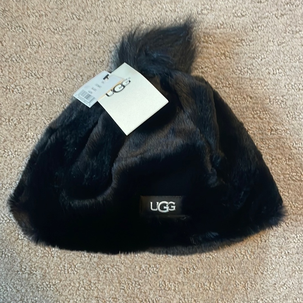 Ugg kids Faux Fur Beanie W Pom